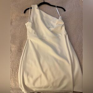 White one shoulder dress